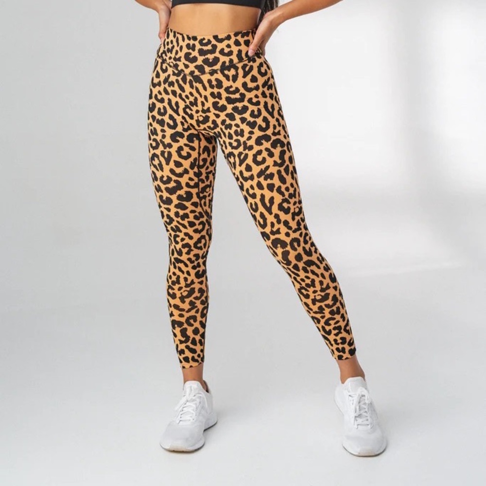 Balance Athletica Ascend Pant King Cheetah Gold Leggings